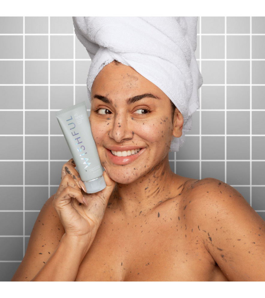 Yo Detox Charcoal Face & Body Enzyme Scrub